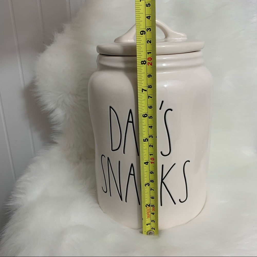 Rae Dunn DAD’S SNACKS Ceramic Canister - NEW - Picture 11 of 12